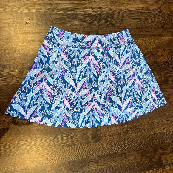 Lilly Pulitzer Aila High Rise Scallop Skort UPF 50+ - Picture 3 of 7